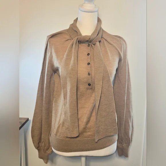 Anthropologie Moulinette Soeurs Rhineback Sweater Women's Size XXS - Picture 3 of 12